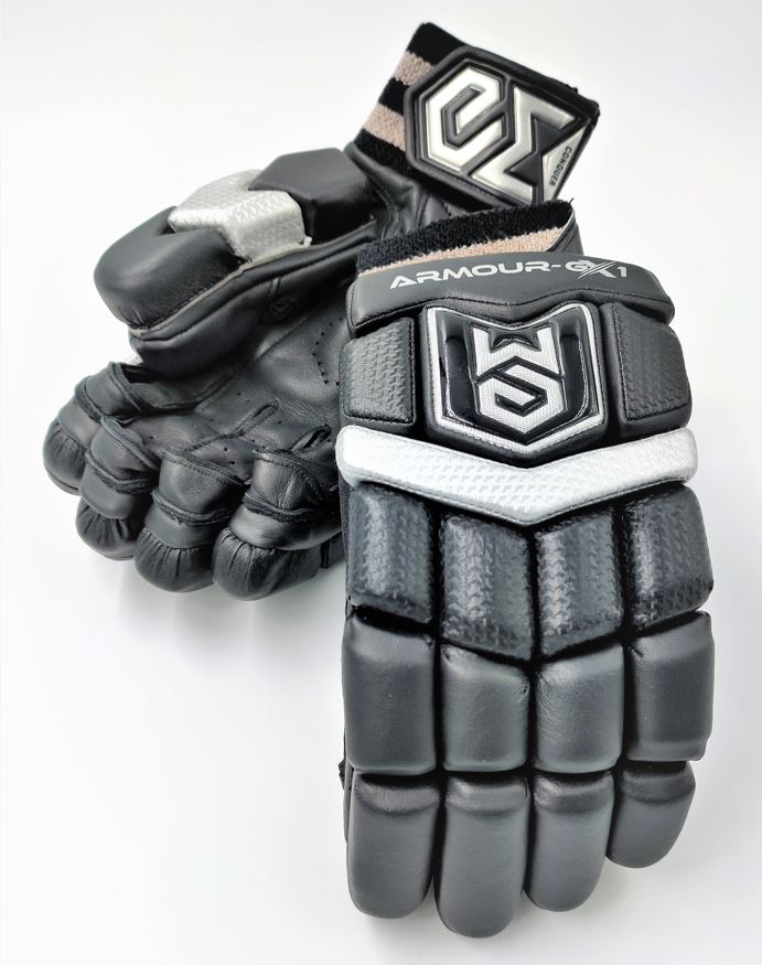 Armour-GX1 (3.0) Batting Gloves (Black-Silver) - Image 2