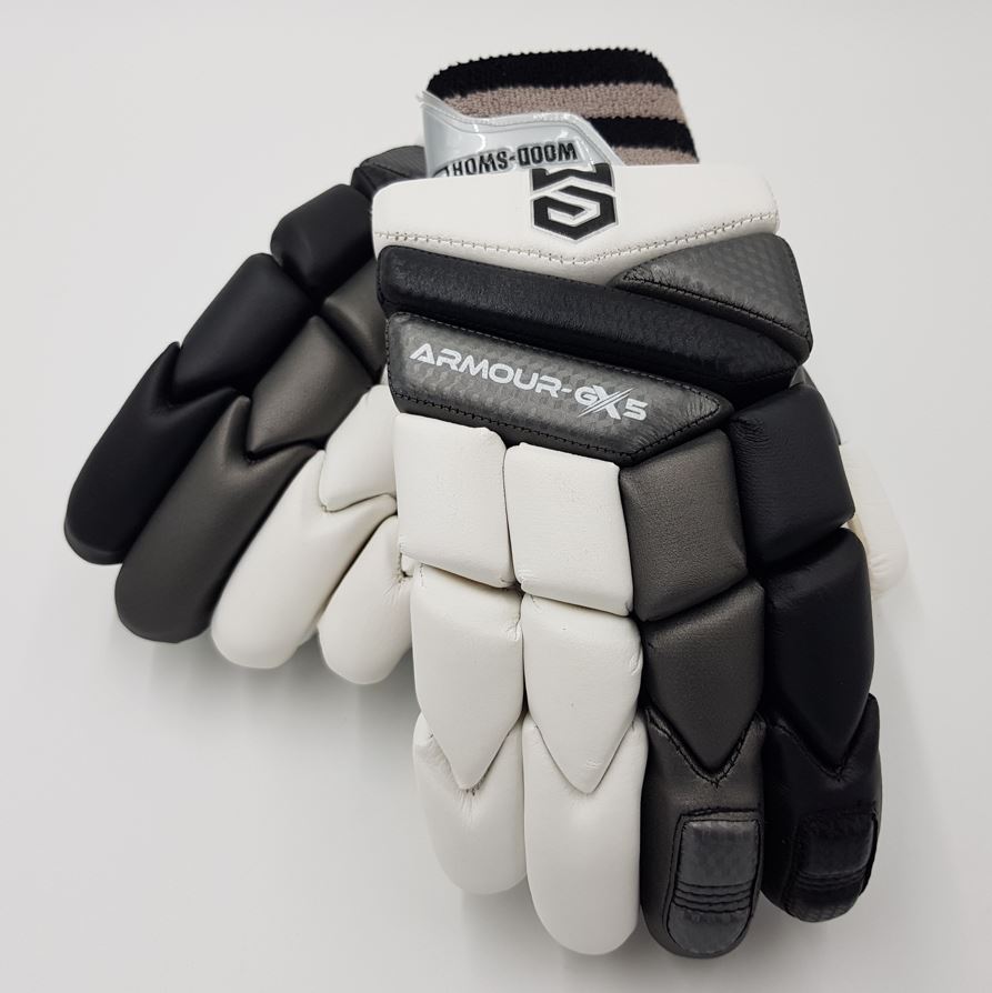 Armour-GX5 (3.0) Batting Gloves (White-Black-Grey) - Image 2