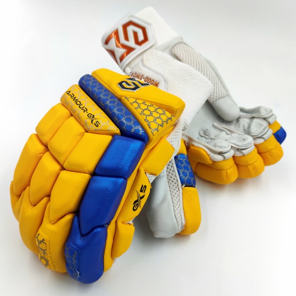 Armour-GX5 (3.0) Batting Gloves (Yellow-Blue)