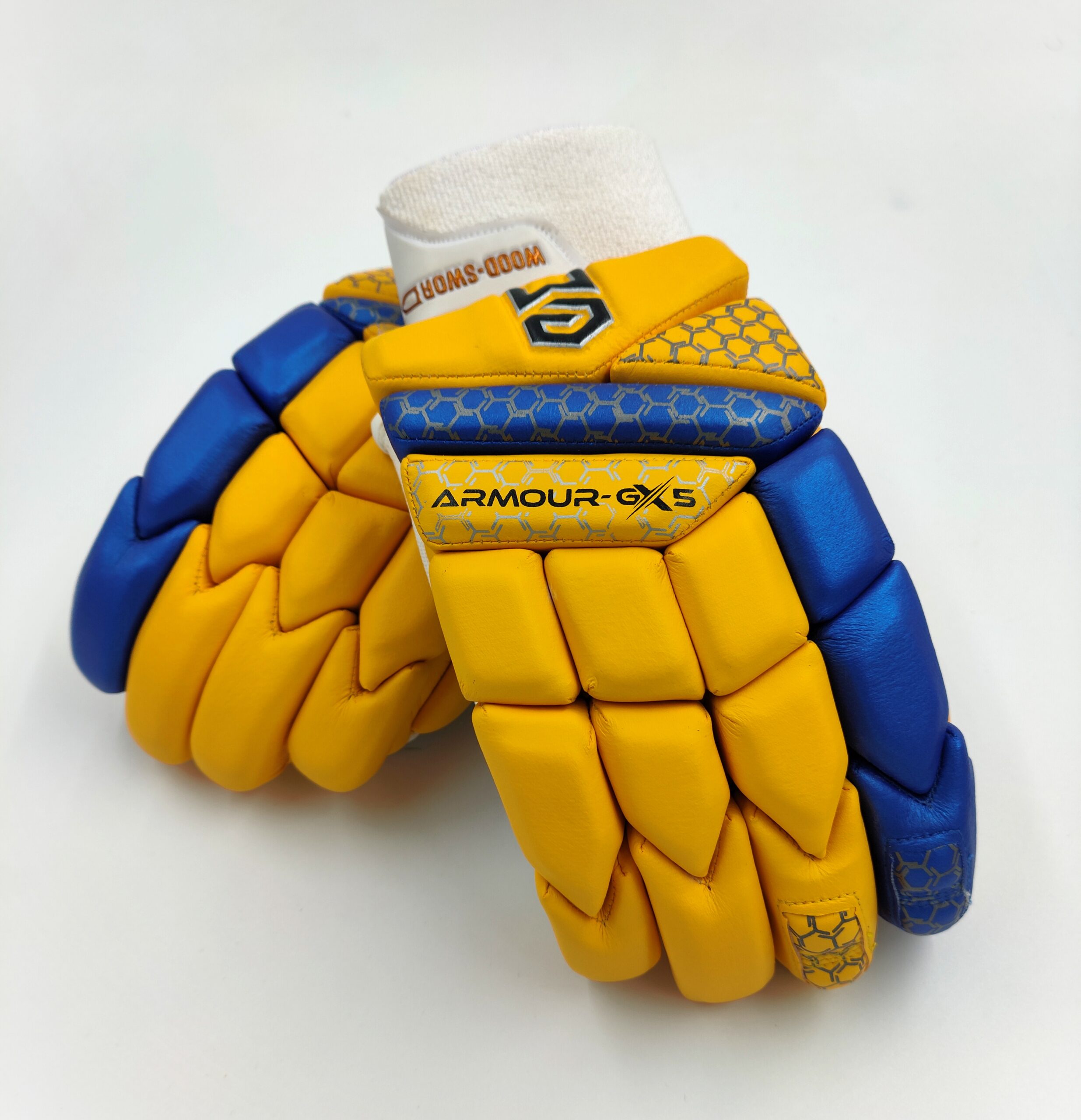 Armour-GX5 (3.0) Batting Gloves (Yellow-Blue) - Image 2