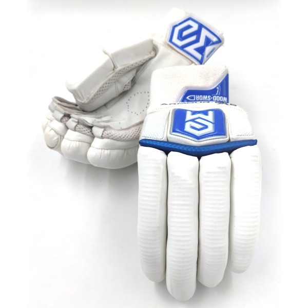 Armour-GX8 (4.0) Batting Gloves (White-Blue)