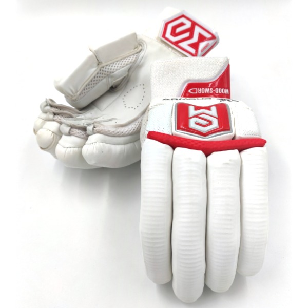 Armour-GX8 (4.0) Batting Gloves (White-Red)