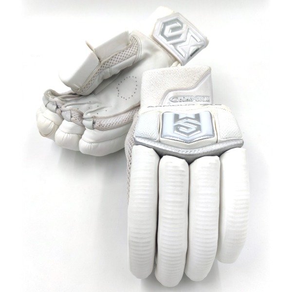 Armour-GX8 (4.0) Batting Gloves (White-Silver)