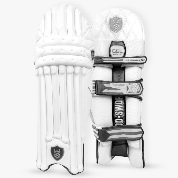 Armour-LX2 Batting Leg Guard (White-Grey)