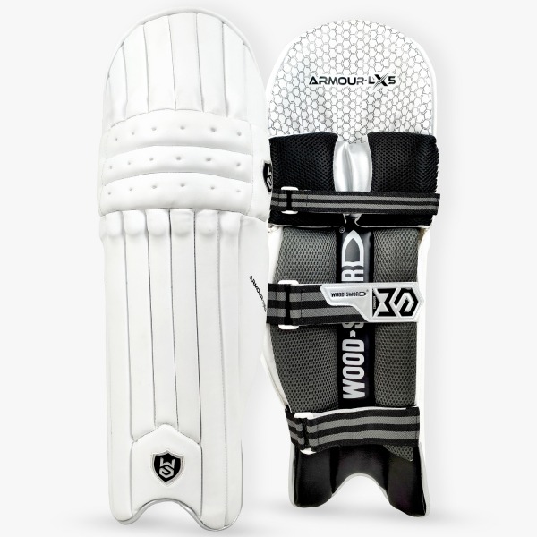 Armour-LX5 Batting Leg Guard (White-Black)