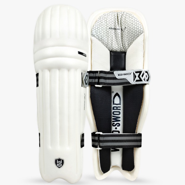 Armour-LX Lite Batting Leg Guard (White-Black)