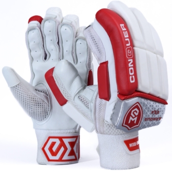 Armour-GX4 (4.0) Batting Gloves (Silver-White-Red)