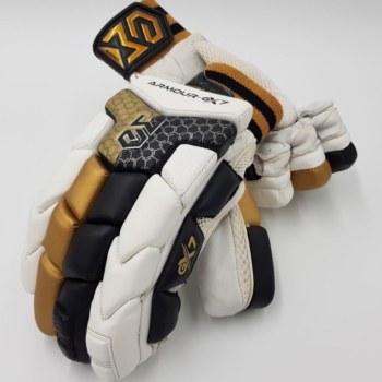 Armour-GX7 (3.0) Batting Gloves (White-Black-Gold)