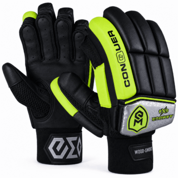 Armour-GX4 (4.0) Batting Gloves (Black-Silver-Florecent)